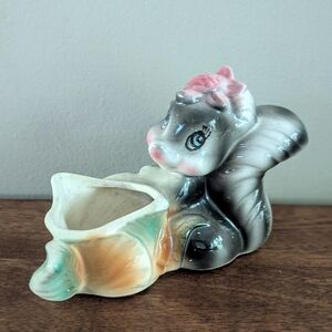 Vintage Disney Flower The Skunk Planter